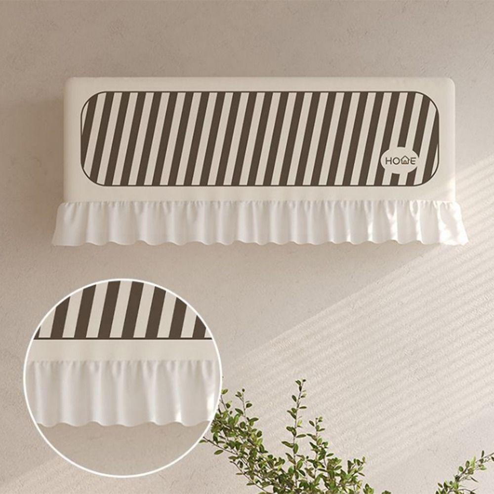 Elastic Bands Air Conditioning Cover Cartoon Pattern Air Conditioning Curtain  Indoor Use