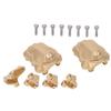 Trx4 Brass Bridge Cover Universal Brass Bridge Cover Brass Tie Rod Holder Set for Traxxas Trx4 Full Range of Models
