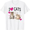 Ich liebe Katzen Shirt | Katzenliebhaber T-Shirt - Ich liebe Kätzchen T-Shirt T-Shirt Unisex T-Shirt