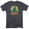 Gumby Optimist Logo T Shirt Mens Licensed Classic TV Show Charcoal