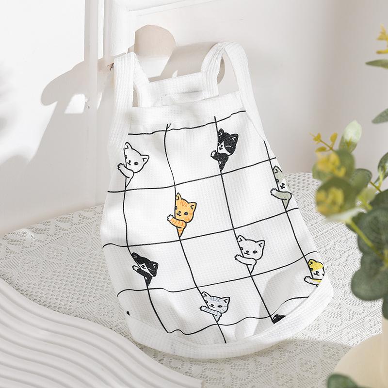 

Одежда для собак Слинг Слим Весна/Лето Японский и Корейский Домашние Животные Кошки Дышащая и Удобная Майка Одежда Принадлежности XS