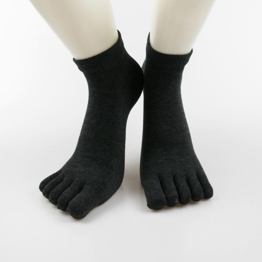 Color No Show Socks Sweat Absorption Toe Socks Men'S Split Toe Sock Five Fingers Socks Ankle Socks