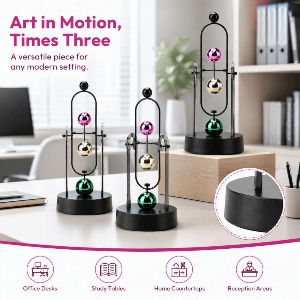 Automatic Swinging Perpetual Motion Desk Toy Motion Swinging Art Craft  Office Art