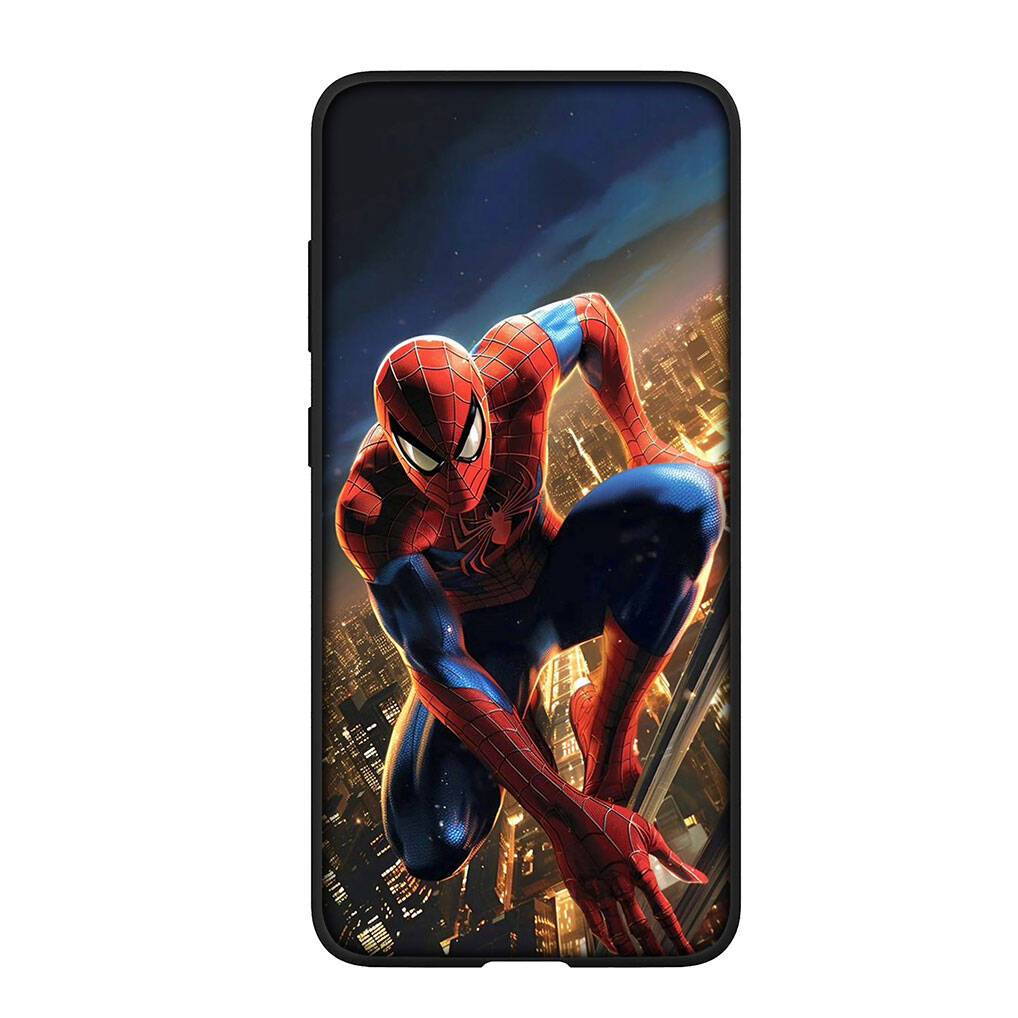 for iPhone 17 16 15 Xiaomi Poco F7 F8 X7 X6 C85 C75 C71 M8 Redmi Note 14 13 12 Pro Max 14C 13C 15C A3 A4 Case Anime Spider Man Marvel Spiderman Cover