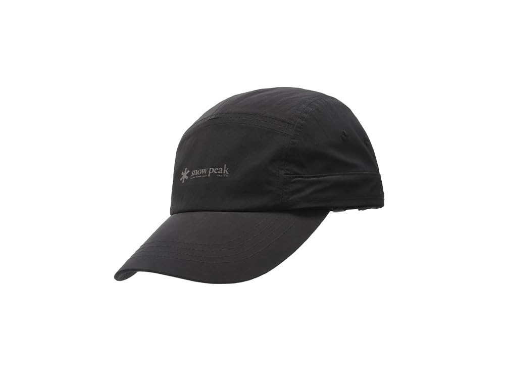 Snow Peak Sunshade Camp Cap Headwear Cap Hat for Men and Size M GS-S25MUFCC76 Women, Black,