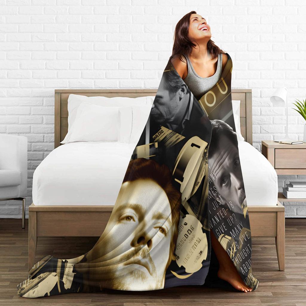 Doctor House Blanket Soft Fluffy Plush Throw Blanket For Students Couch Chair Sofa Bed Flannel Bedspread Bed Cover
