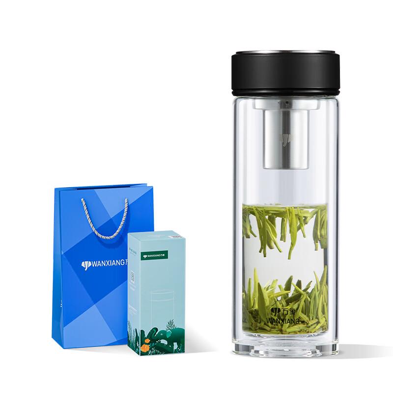 

V274 Double-Layer Heat-Resistant Glass Tea Cup with Filter