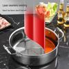 Jing Qing Fu 304 Stainless Steel Hammered Rose Gold Hot Pot