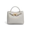 Bow Bag Fashion Woven Handbag Square Shoulder Messenger Women'S Bag
