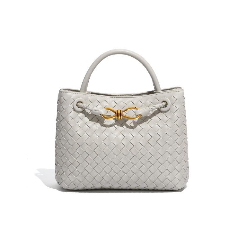 Bow Bag Fashion Woven Handbag Square Shoulder Messenger Women'S Bag