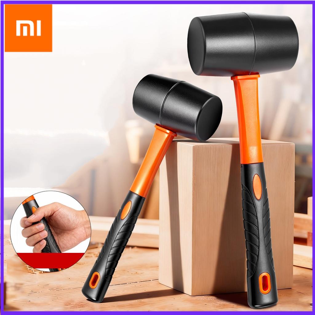 Xiaomi Gummihammer Nicht-Markierender Gummihammer für Holzbearbeitung, Bodenverlegung, Camping-Montage und Automobil, Stoßdämpfender Griff