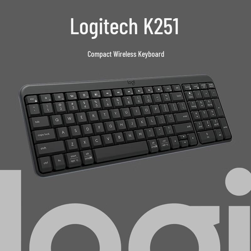 

Logitech G K251 99-Key Compact Wireless Bluetooth Keyboard