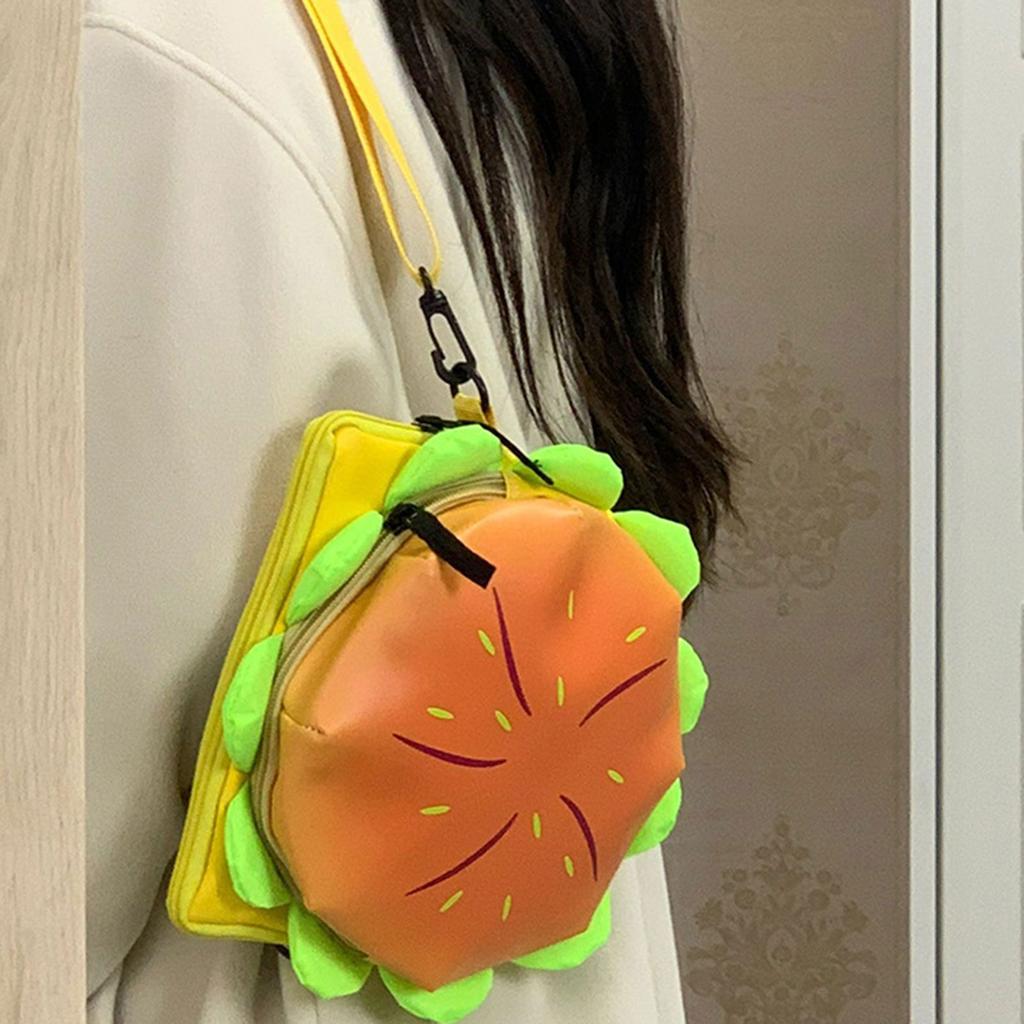 Novelty Hamburger Backpack Multi-Compartment Hamburger Backpack Schoolbag Supply,Cute Cartoon Book Bag,Kids Travel Backpacks