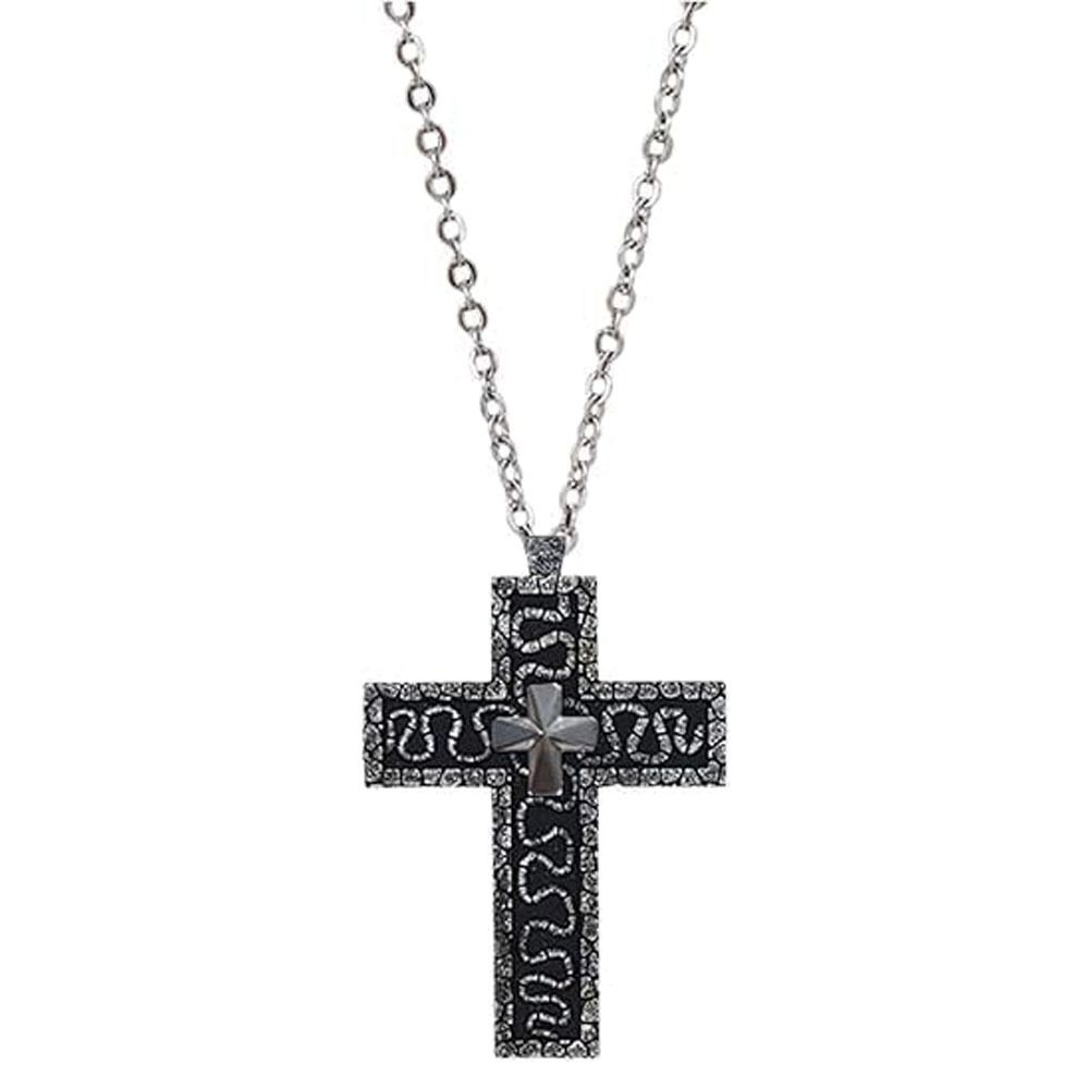 With Secret Compartment Cross Pendant Necklace Openable Charm Jewelry Chain Pendant Necklace