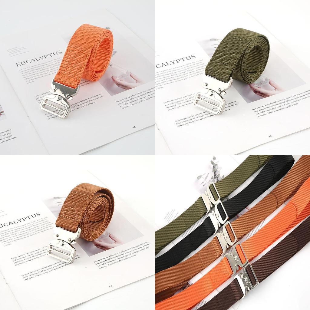 Men Women Canvas Belt With Quickrelease Plastic Buckle For Outdoor Gear And Casual Wear