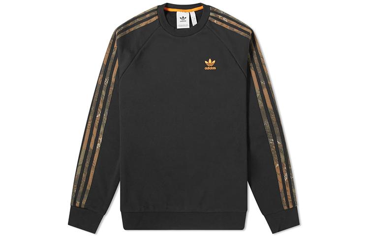 Adidas Originals Sweatshirts Men s Black Crew Neck Moderate Regular GD5947 S