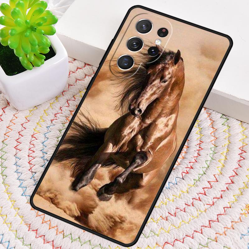 Brown Horse Gallop Phone Case for Samsung Galaxy Note 10 Pro S26 Ultra S23 S24 FE S25 S21 S22 PLUS Shockproof Cove