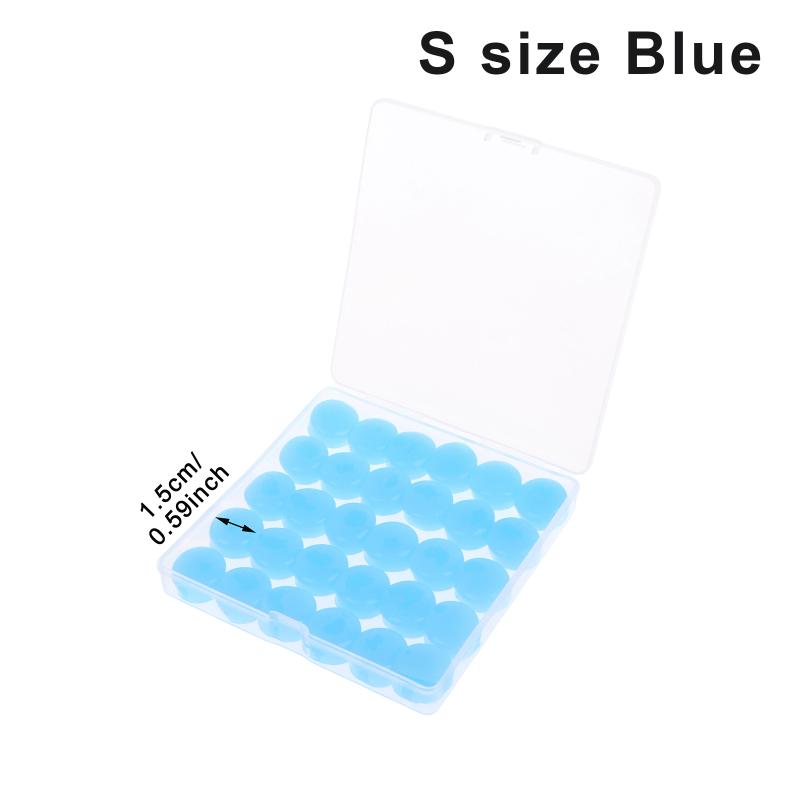 30Pcs Silicone Ear Plugs Reusable Earplugs For Sleeping Swimming Traveling Working Studying Noise Reduction Flexible Ear Plugs