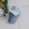 Women's English Print Denim Ball Cap Casual Hat