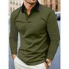 Spring and Autumn Men's Long Sleeve Business Casual Versatile Breathable Moisture Wicking Commuter Daily Top
