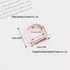 In-Stock: High-Grade D-Shaped Spring Ring Buckle for DIY Bag Handles & Straps