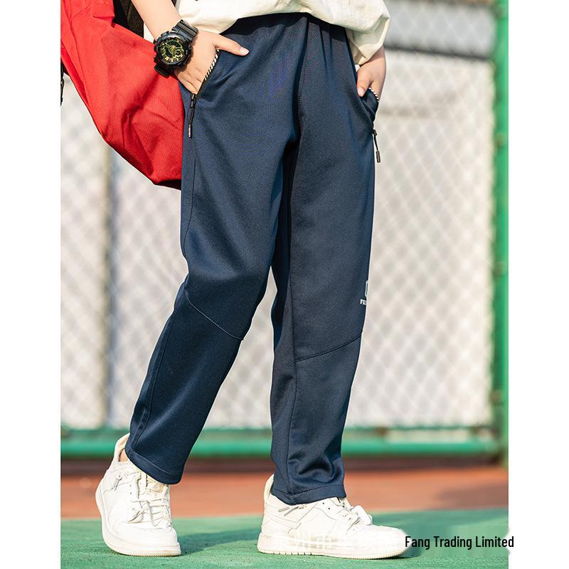 

Ветрозащитные водонепроницаемые походные брюки для мальчиков на флисовой подкладке 130 cm темно-синий