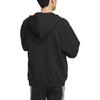 Adidas Hooded Zippers Thickened Fleece Lined Athleisure Jacket Unisex Black (Unisex) Jackets IV7607