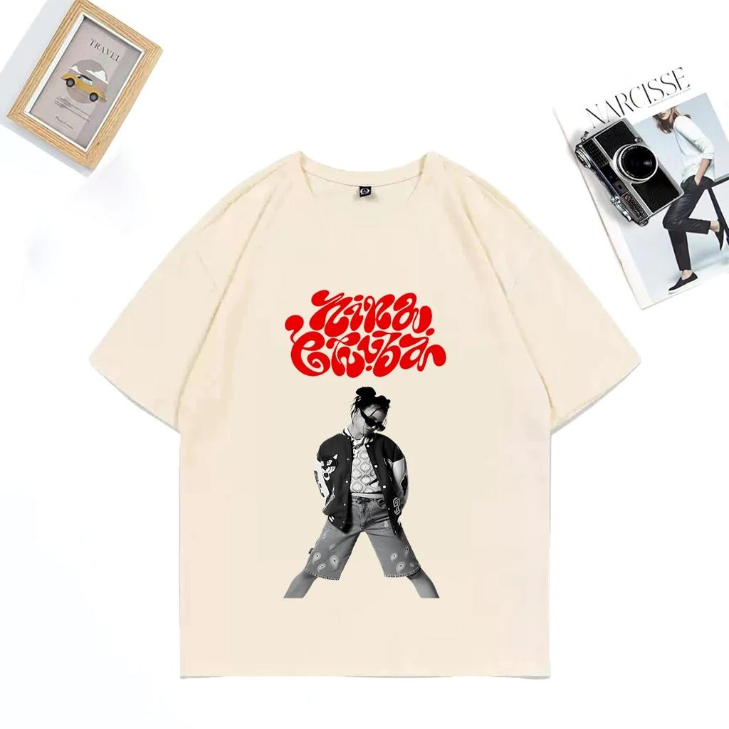 Nina Chuba grandes tailles hauts vintage T-shirt Hommes Femmes manches courtes Vêtements Mode Graphiques t-shirt Hip Hop 100% Coton T-shirts