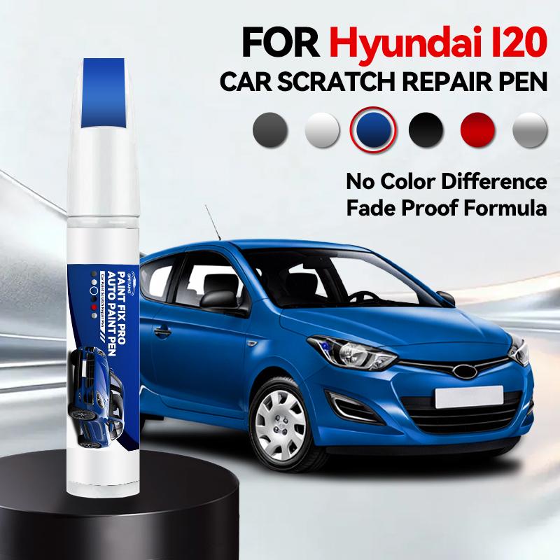 Voor Hyundai I20 Lak Reparatie Pen Bijwerken Krasverwijderaar DIY Auto Accessoires Zwart Wit Blauw Zilver