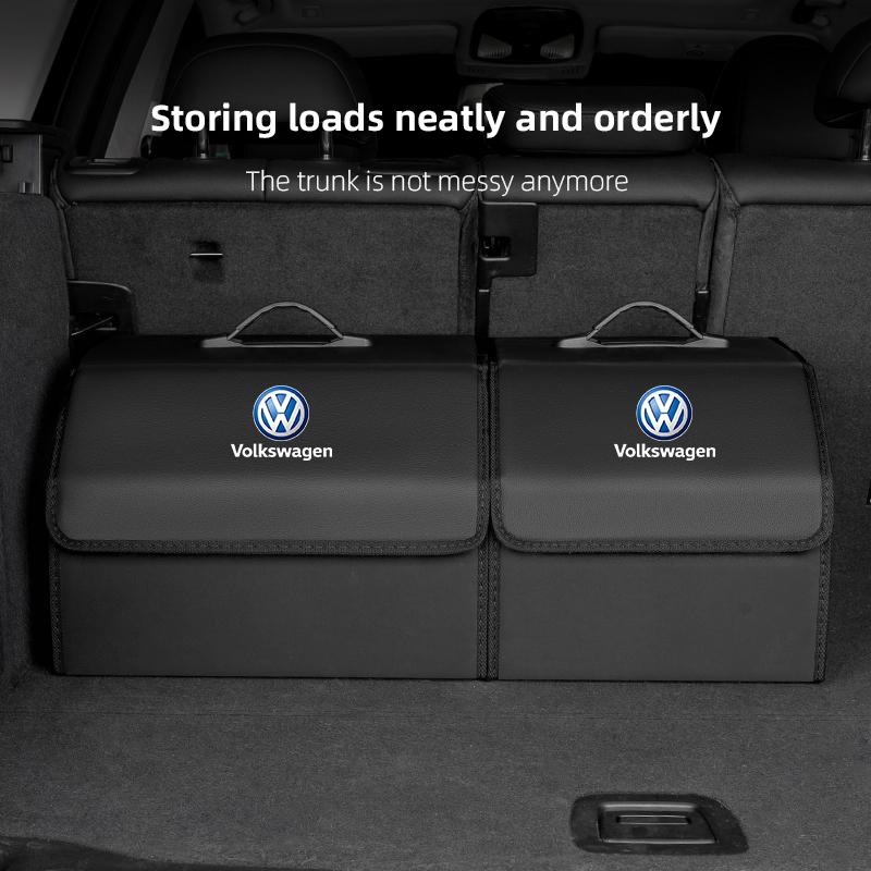 Car Leather Storage Box Auto Trunk Organizer Bag Accessories For VW Golf Polo Tiguan Touran Jetta Passat aw2 CC T5 GTI Magotan Caddy