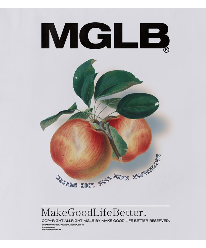 MATCHGLOBE Real Peach Oversized Tee (White)