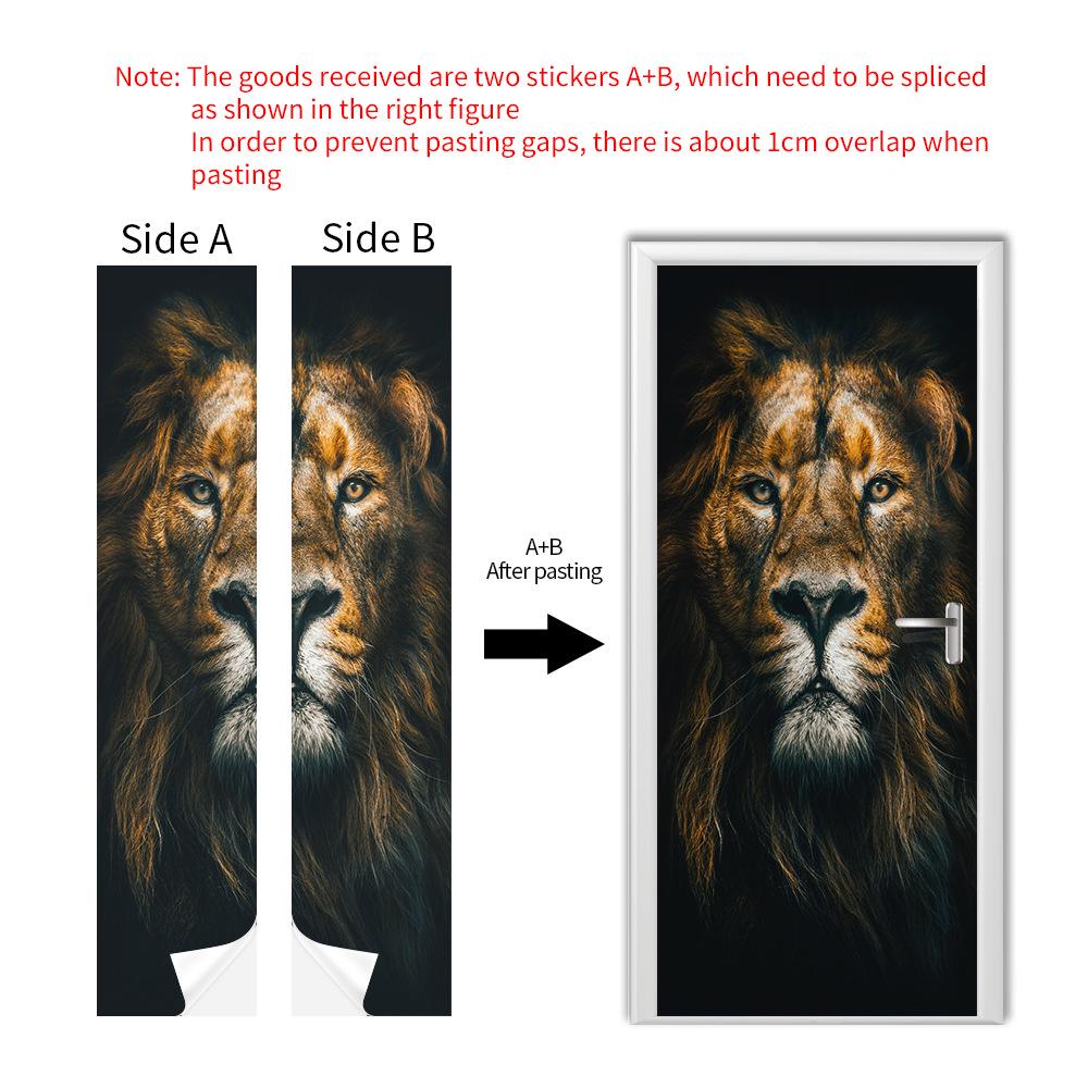 Cross-Border Self-Adhesive Removable Door & Wall Sticker for Rental Room Renovation.