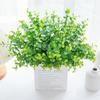 3PC Artificial Greenery Plants Outdoor Shrubs Grass for Farmhouse Home Garden Office Patio Backyard Wedding Indoor Outdoor Decor