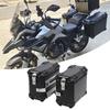 35L Motorcycle Side Case Aluminium Alloy Motorbike Hard Side Saddlebag Box with   Lock Mounting Bracket for Riding Gear Helmet