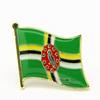 World Flags Enamel Lapel Pin - UK & US Iron Brooch with Drip Glue and Baking Paint Finish.