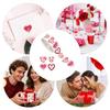 Valentines Day Stickers 500Pcs Red Heart Stickers Baking Packaging Sticker Envelope Seals Love Decorative Self-Adhesive Stickers
