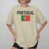 Portugal Flag Soccer Football Printed T Shirt For Unisex Wounisex 100 Cotton Tee Shirt Clothing