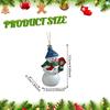 Christmas Snowman Ornament Home Decor Centerpiece Photo Prop Xmas Tree Hanging Decoration Pendant for New Year Ceiling Door Wall