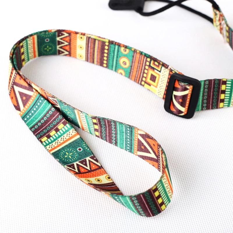 Adjustable Ukulele Strap Ethnic Style Ukulele Shoulder Strap with J Hook Clip On Ukulele Strap Musical Instruments Parts