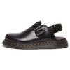 Dr. Martens Jorge Ii Leather Comfortable Casual Low-Top Mule Slippers Unisex Slippers Black 30868001