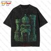 Classic Castle Grayskull Masters Vintage Oversized Tshirt Gy55