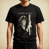 George Michael Stella della Musica T-shirt Nera in Cotone Pesante Tutte le Taglie NWT