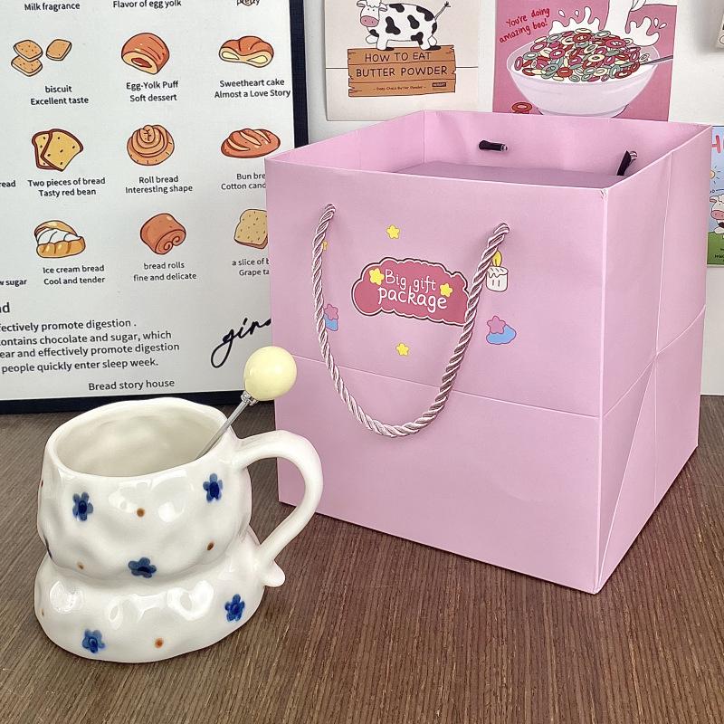 Unterglasurfarbiger Keramikbecher Souvenirbecher für Zuhause Geburtstagsgeschenk Wasserbecher Paar Kaffeetasse Persönlich