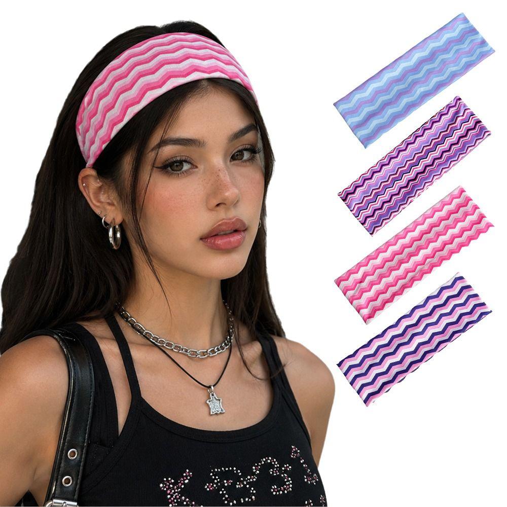 Sweat-absorbent Makeup Headband Elastic Women's Hairband Fashion Sport Hairband  Daily Use