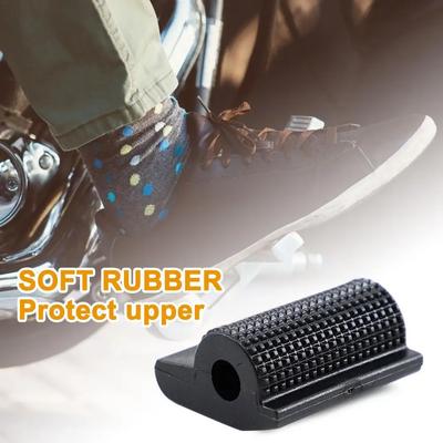 Acessório de Decoração para Motocicleta Capa de Borracha Universal para Pedal de Câmbio de Motocicleta Protetor de Sapato Apoio para os Pés Dedo do Pé Gel