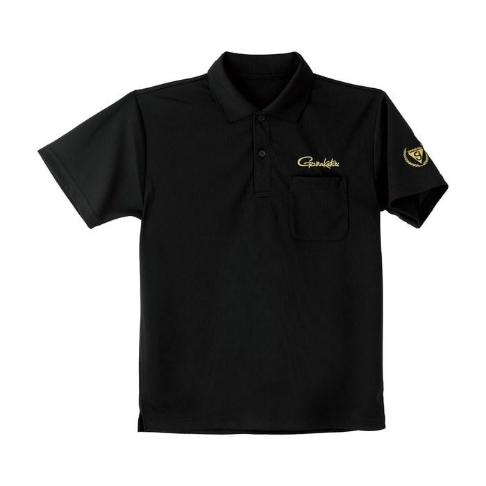 Gamakatsu Polo Shirt GM3783 (Black/Gold, L)