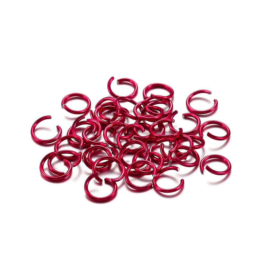 300Pcs/Lot 6 8 10 Mm Metal Colorful Open Jump Rings Split Rings Jump Rings Connectors For DIY Jewelry Making Findings Supplies