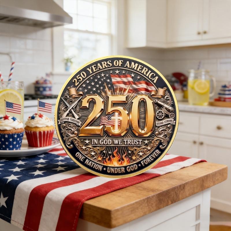 Moneda Conmemorativa del 250 Aniversario de EE. UU. Moneda de Desafío Patriótica de EE. UU. Moneda del 250 de EE. UU., Coleccionable del Cuerpo de Marines