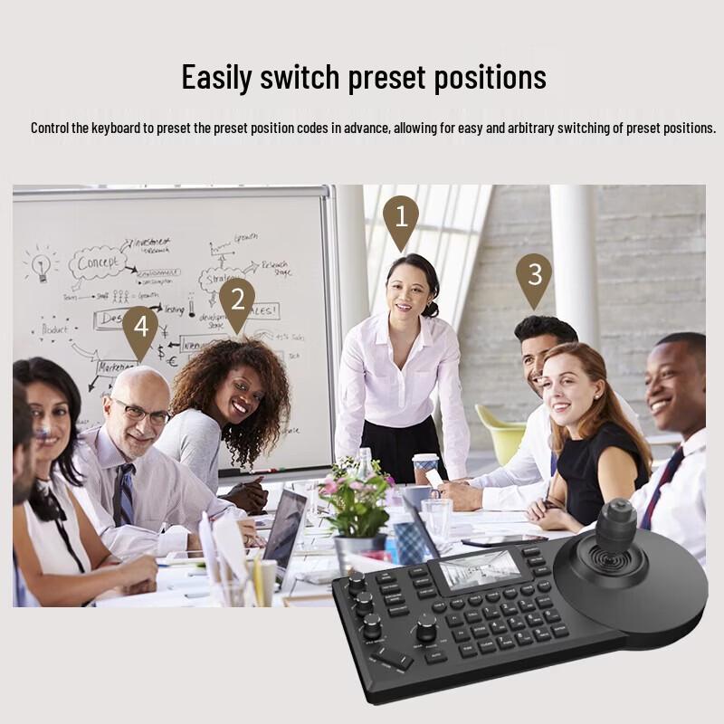 SHENGHUASHITONG 3.7-inch Video Conference PTZ Camera Control Keyboard (CN version)