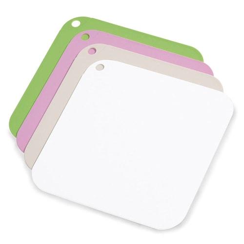 Shinki Gosei Tombow Cutting Board, Antibacterial, N Pink, Small, 21cm W x 21cm D x 0.5cm H, Sweets Palette, Made in Japan